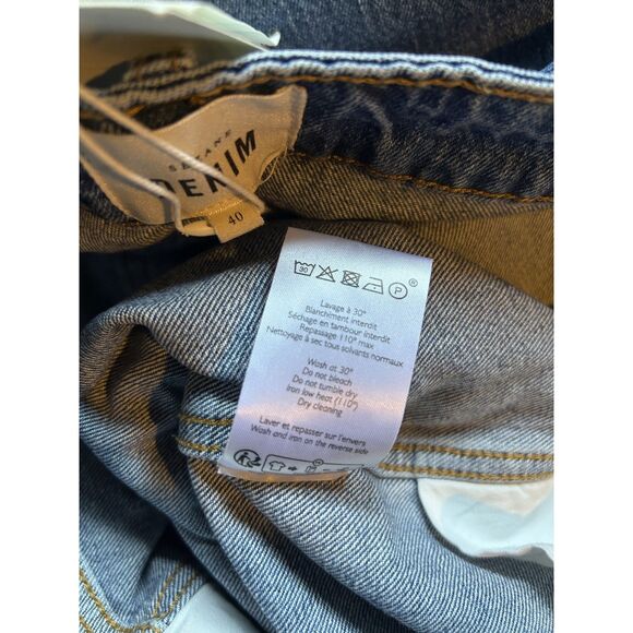 SEZANE, Women's Jeans, L'ICONIQUE DROIT DENIM, Blue, Size FR 40, US 8, NWT - Picture 8 of 11